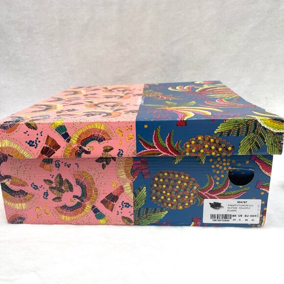 NIB Farm Rio Lug Sole Puffer Bootie Platform Pineapple Flower Moon Boots 6 - Picture 12 of 13